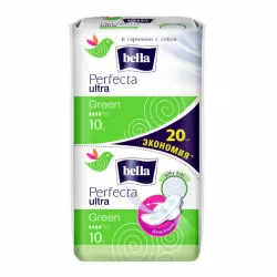 Прокладки супертонкие Bella Perfecta Ultra Green 20шт