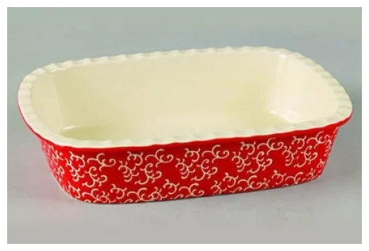 Форма для запекания керамическая Appetite 35.5х25.8х7.5 см прямоугольная красная YR2026Q-13